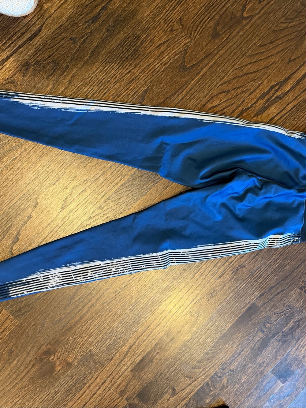 ultracor Blue Leggings with White Stripe Detail